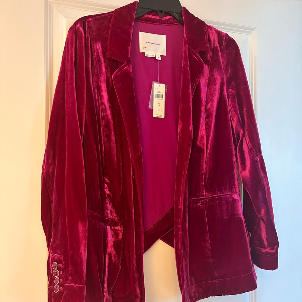 Velvet Tulip Back Blazer by Anthropologie
